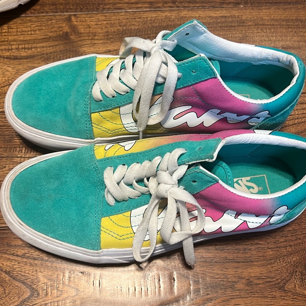 Vans multicolor platform shoes